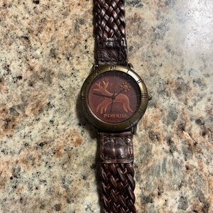 Highly Collectible And Rare 1992 ANTLER DEER WATCH FOSSIL DT-3201
(5000/0613)